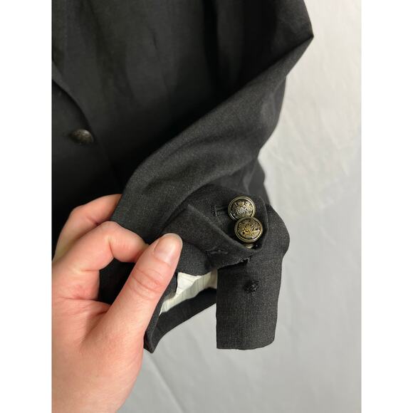 Aritzia Talula women single breasted blazer wool blend casual dark grey size 6 - Picture 5 of 8
